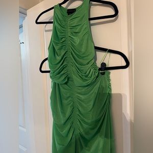 House or Harlow 1960 green ruched 2 piece set- never worn before, extra small